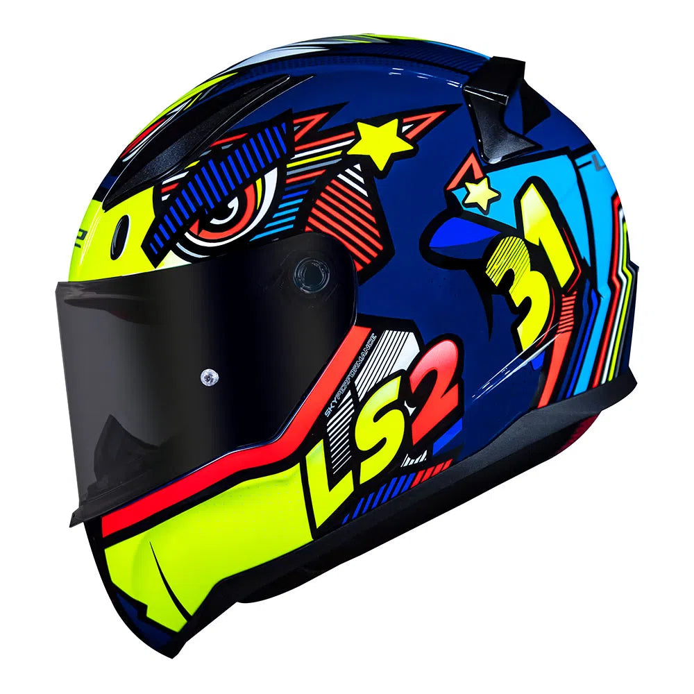 CAPACETE LЅ2 RAPID KHAN AMARELO