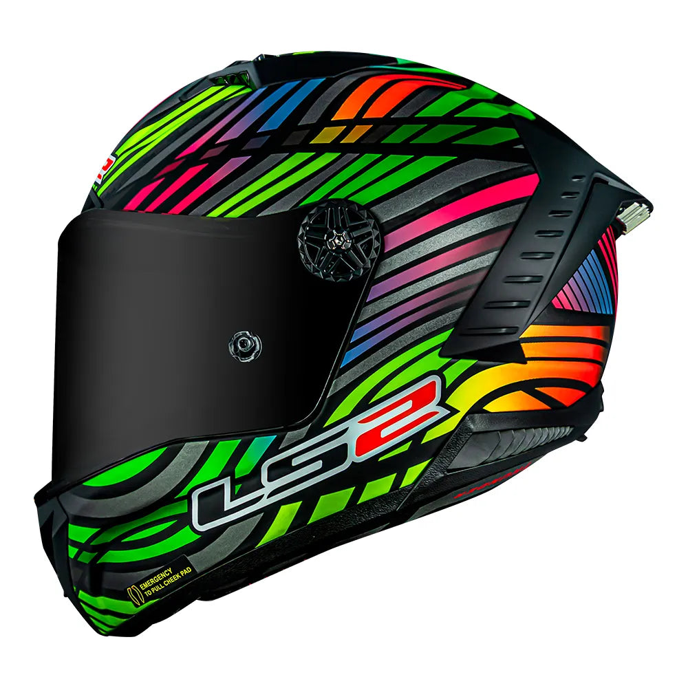 CAPACETE LЅ2 THUNDER CARBON RAINBOW