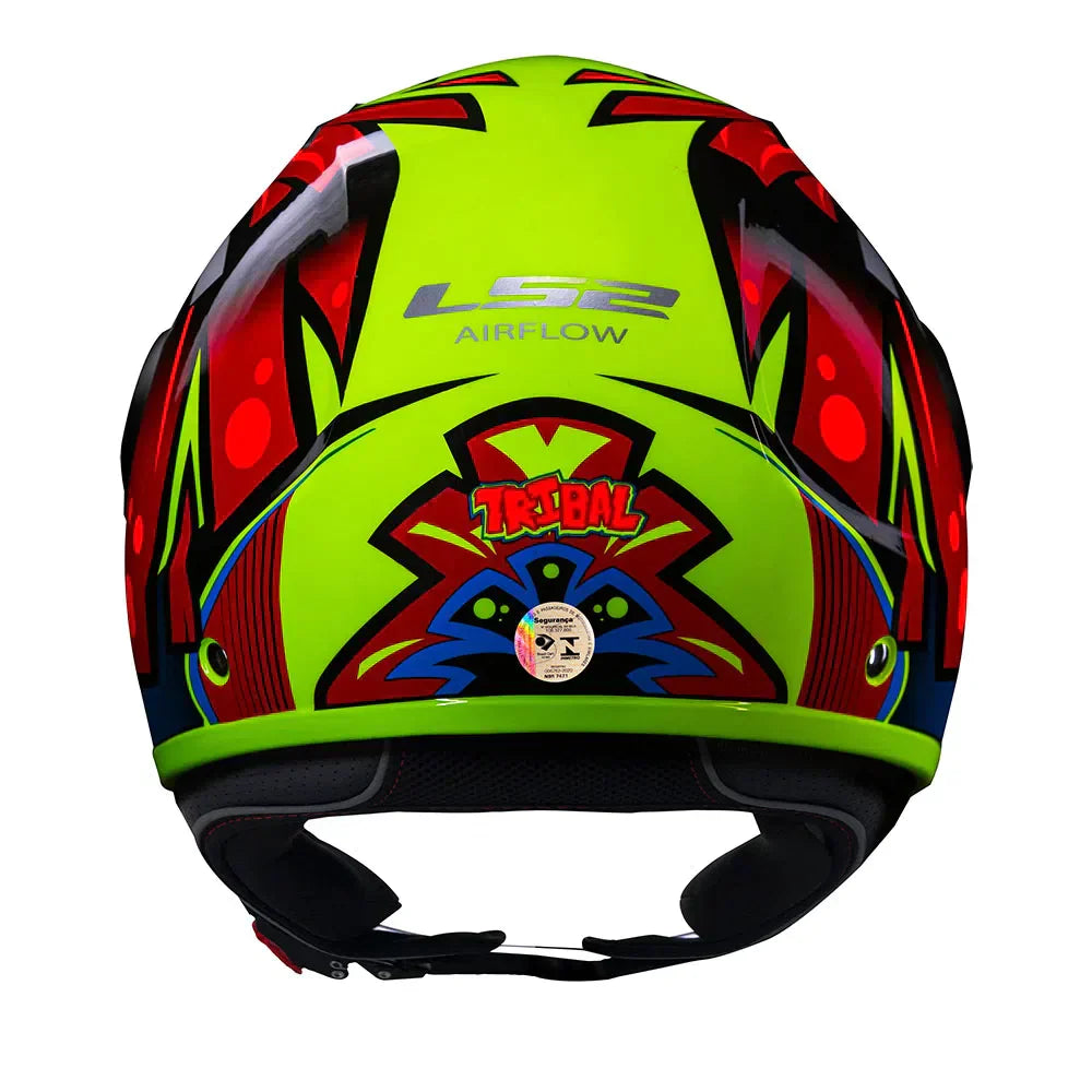 CAPACETE LЅ2 AIRFLOW TRIBAL AMARELO