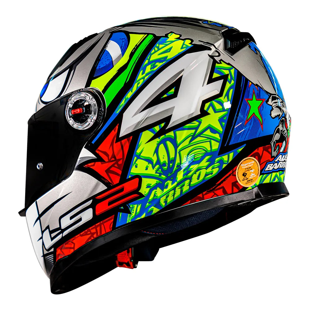 CAPACETE LЅ2 CLASSIC ALEX BARROS CINZA