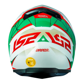 CAPACETE LЅ2 CLASSIC DRAZE BRANCO/VERDE