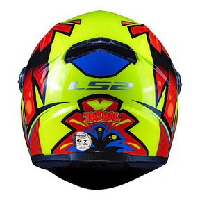 CAPACETE LЅ2 CLASSIC FF358 TRIBAL AMARELO