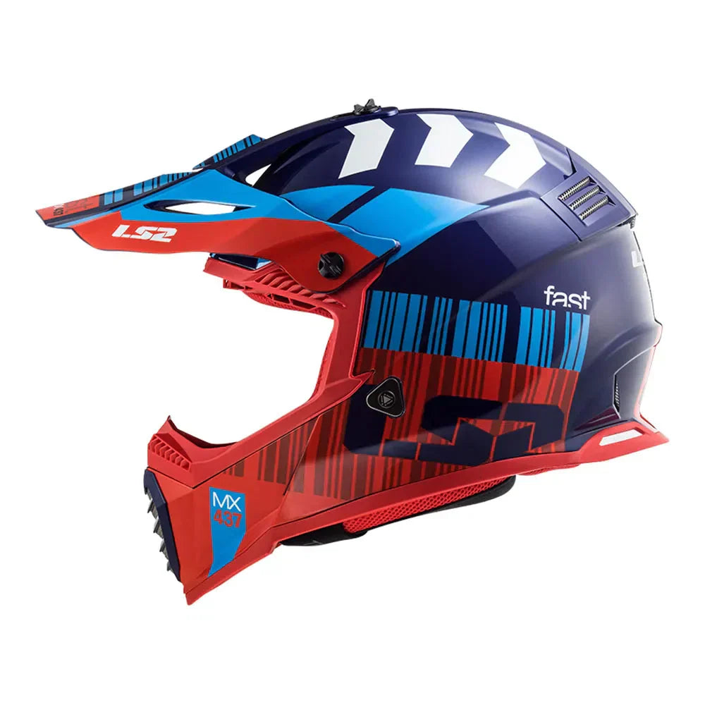 CAPACETE LЅ2 FAST MX437 XCODE VERMELHO