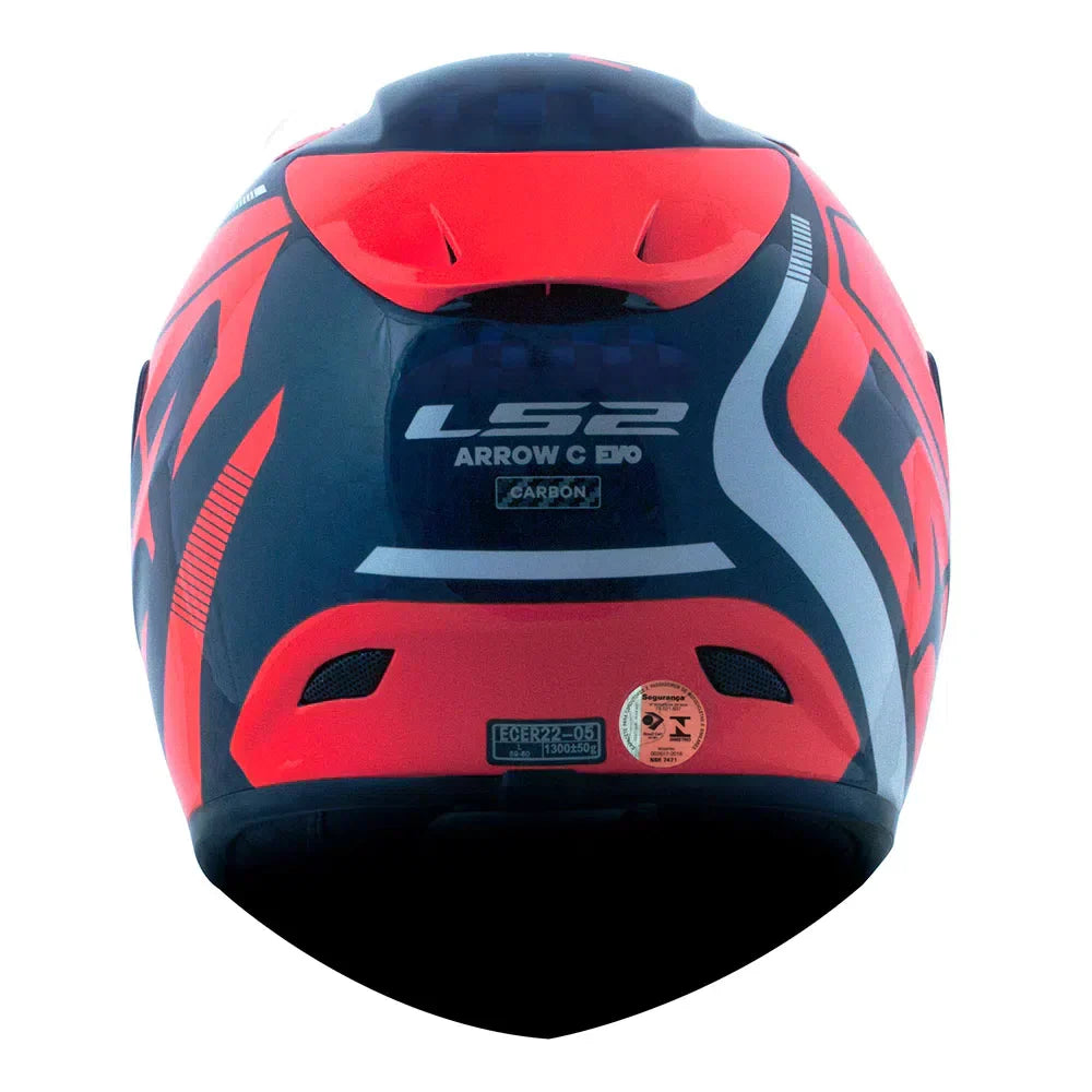 CAPACETE LЅ2 ARROW CARBON STING LARANJA
