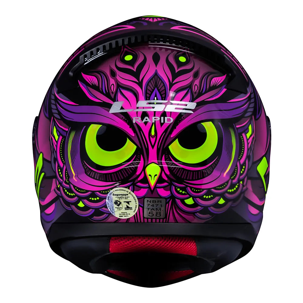 CAPACETE LЅ2 RAPID ATHENA ROXO