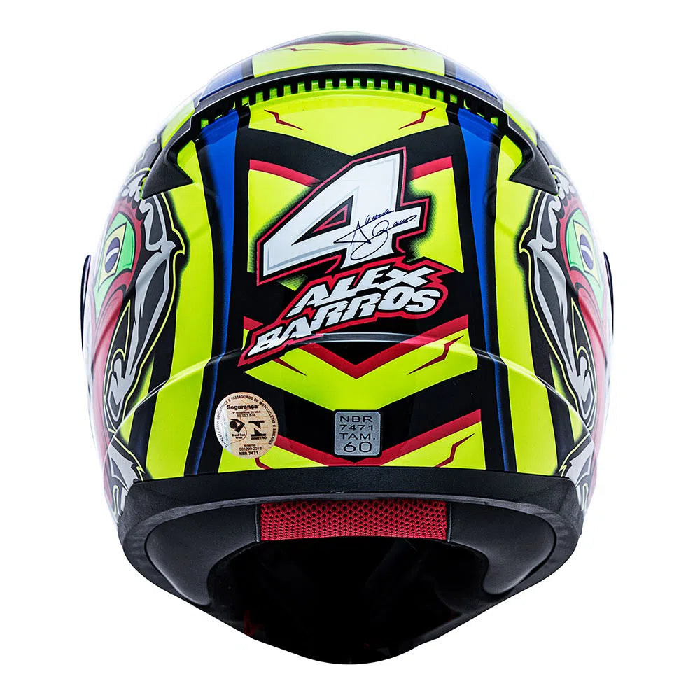 CAPACETE LЅ2 RAPID ALEX BARROS AZUL