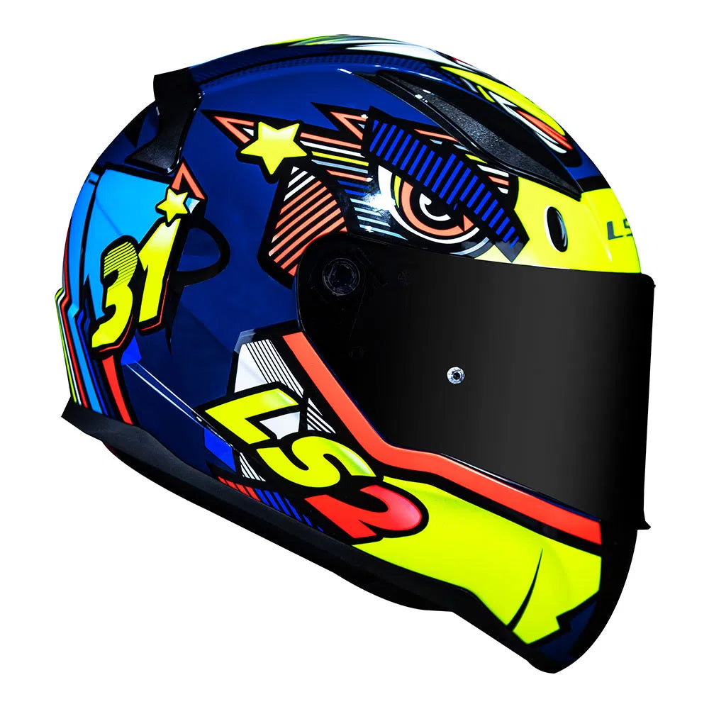 CAPACETE LЅ2 RAPID KHAN AMARELO