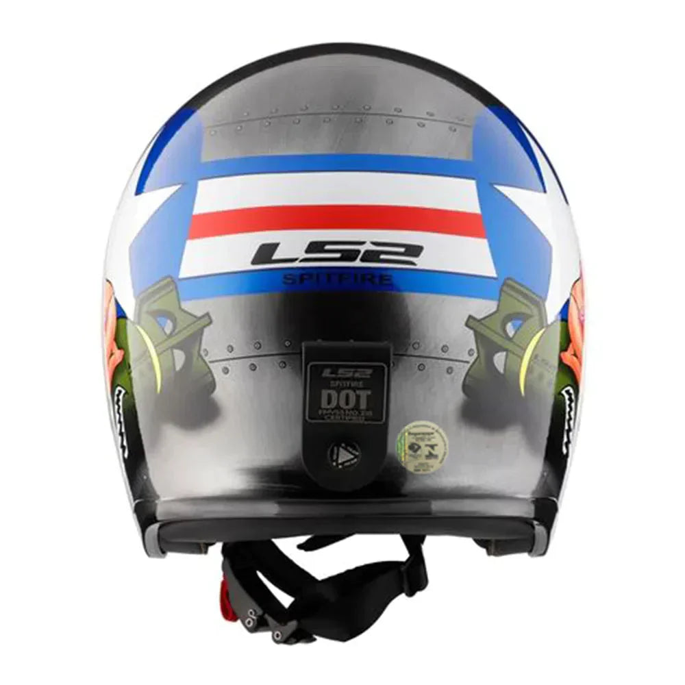 CAPACETE LЅ2 SPITFIRE BOMB RIDER BRUSHED ALLOY