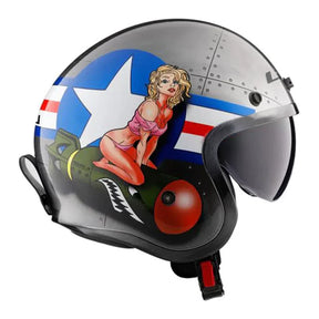 CAPACETE LЅ2 SPITFIRE BOMB RIDER BRUSHED ALLOY
