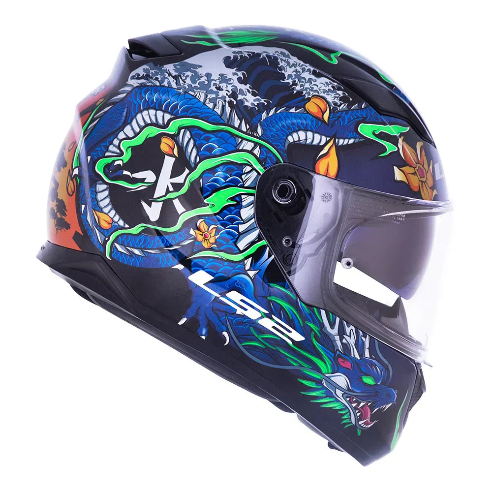 CAPACETE LЅ2 STREAM WARRIOR AZUL