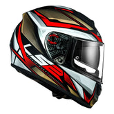 CAPACETE LЅ2 VECTOR RIDER DOURADO