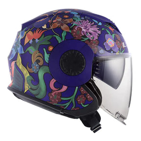 CAPACETE LЅ2 VERSO FLORA BRASIL ROXO