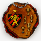 Tábua Rústica Personalizada - Sport + Kit Churrasqueiro