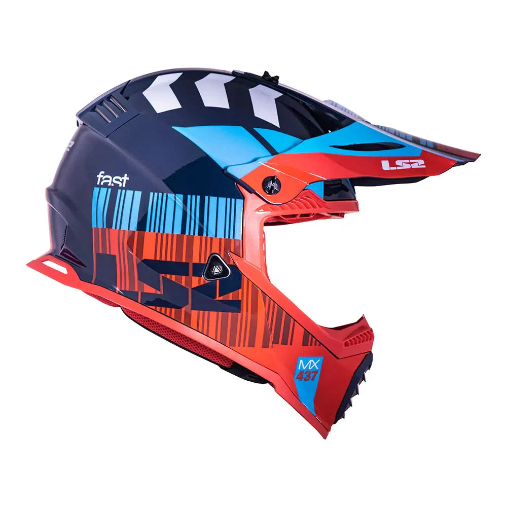 CAPACETE LЅ2 FAST MX437 XCODE VERMELHO